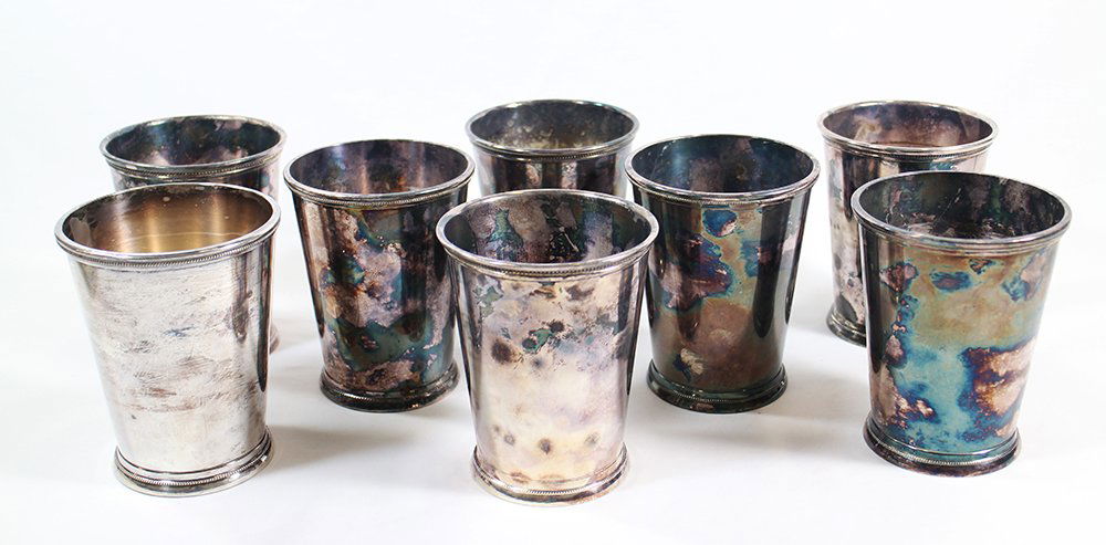 (8) SILVERPLATE MINT JULEP CUPS (1 of 2)