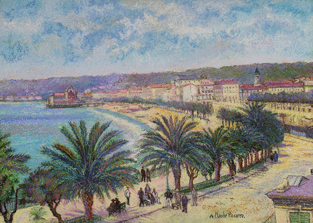 HUGHES CLAUDE PISSARRO PASTEL PAINTING (1 of 5)