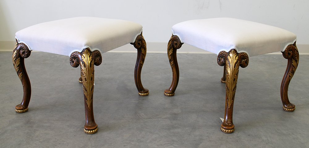 (2) ITALIAN FOOT STOOLS (1 of 3)