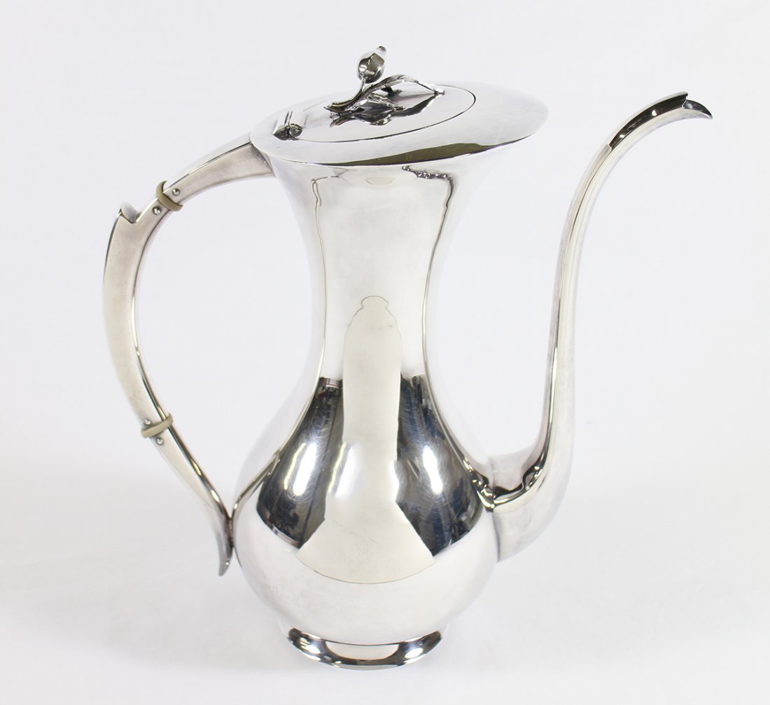 EMIL HERMANN MODERNIST STERLING COFFEE POT (1 of 5)