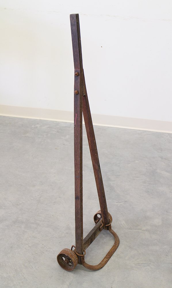 ANTIQUE BARREL DOLLY