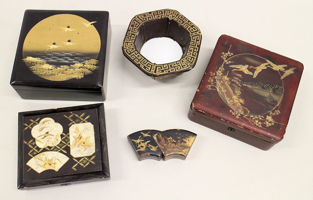 19TH/20TH CENTURY LACQUER BOXES (1 of 2)