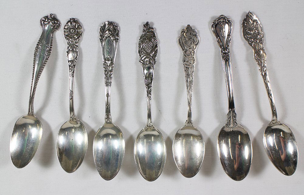 (7) STERLING SILVER TEASPOONS (1 of 3)