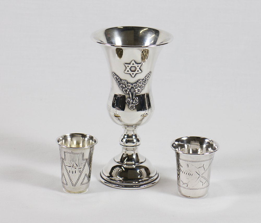(3) STERLING KIDDUSH CUPS (1 of 2)