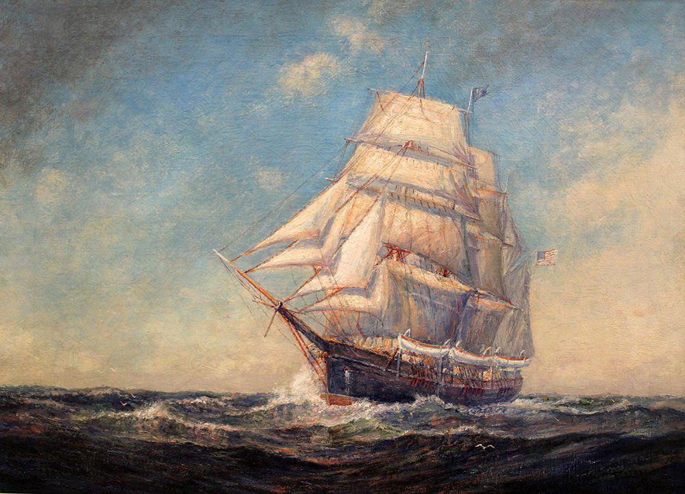 FREDERICK HUNTER SHIP PAINTING (1 of 4)