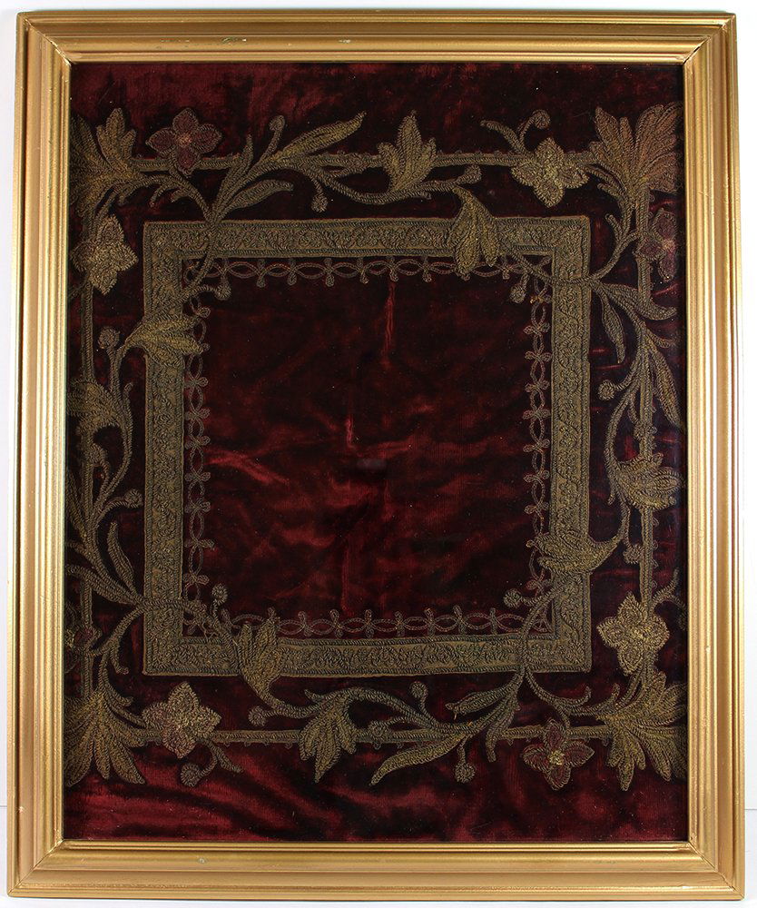 FRAMED VICTORIAN TAPESTRY (1 of 2)