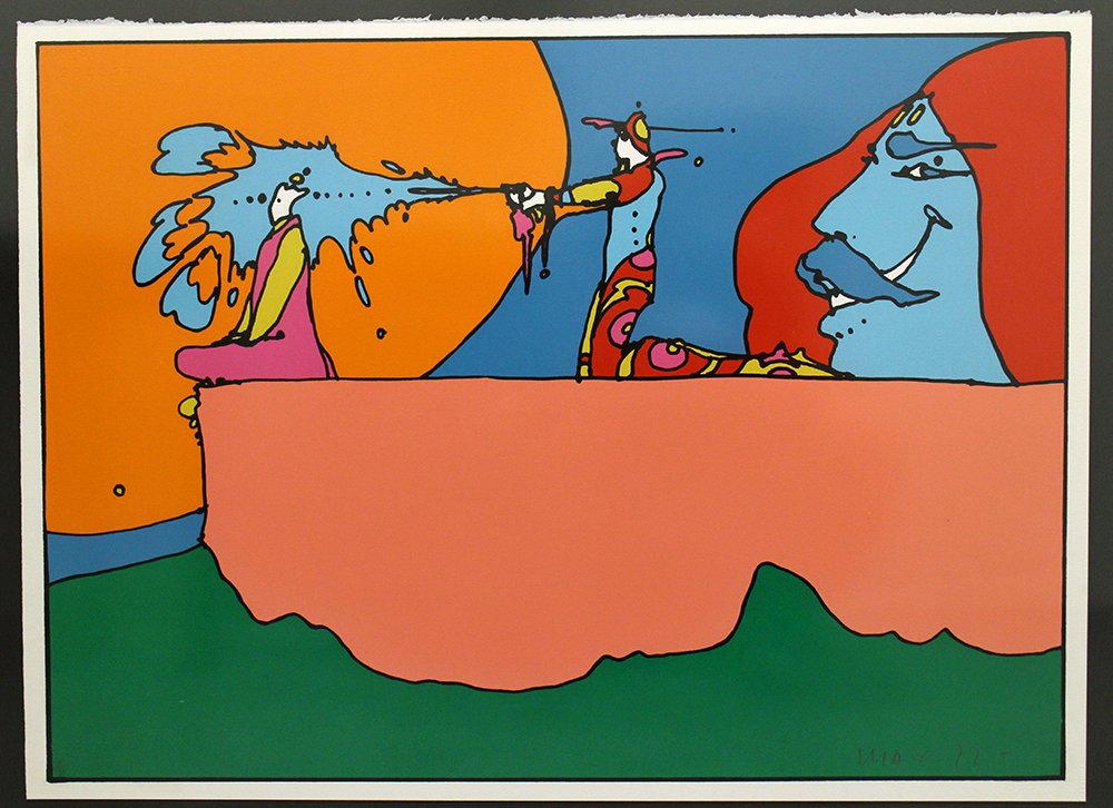 PETER MAX "GIVING THE LIGHT" SERIGRAPH (1 of 6)