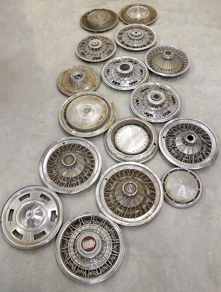 ANTIQUE HUBCAP COLLECTION (1 of 4)