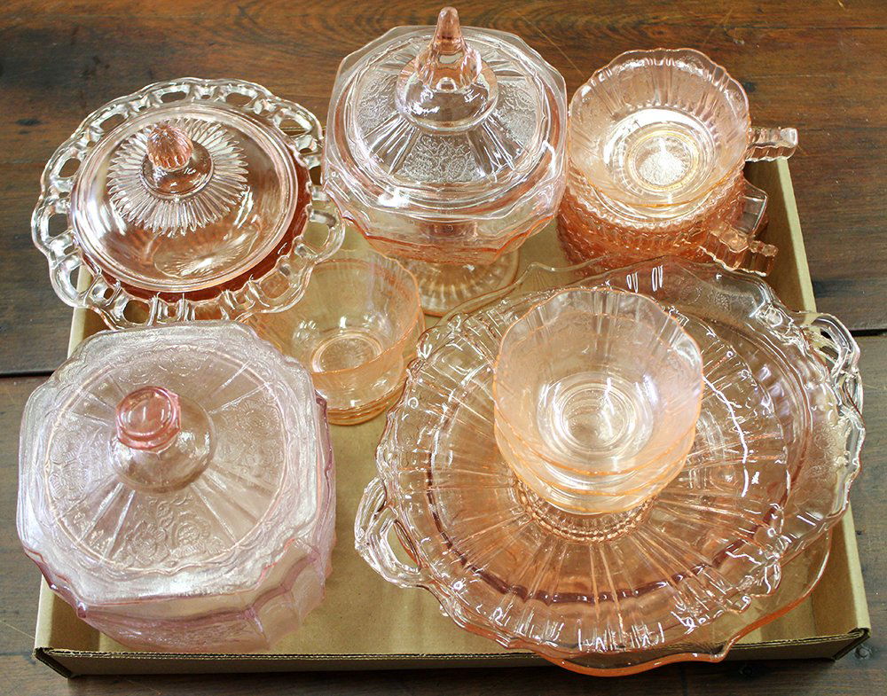 PINK DEPRESSION GLASS (1 of 1)
