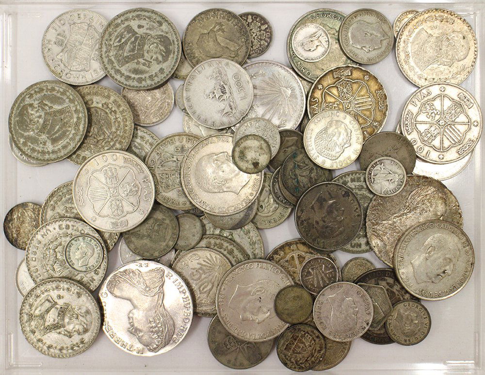 24+ OUNCES OF SILVER FOREIGN COINS (1 of 1)