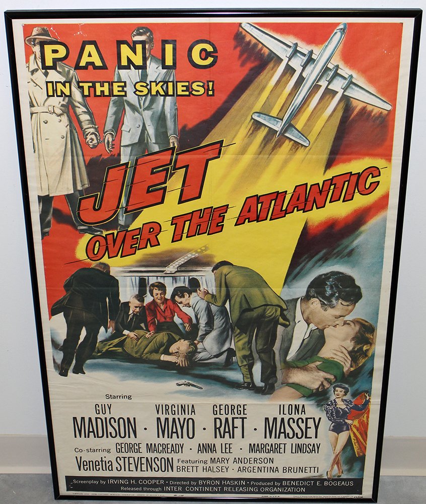VINTAGE JET OVER THE ATLANTIC MOVIE POSTER (1 of 3)
