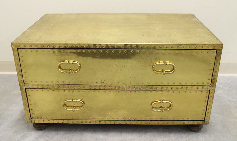 MID CENTURY SARREID SPAIN BRASS CHEST (1 of 4)