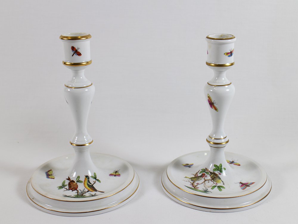 HEREND CANDLESTICKS (1 of 2)