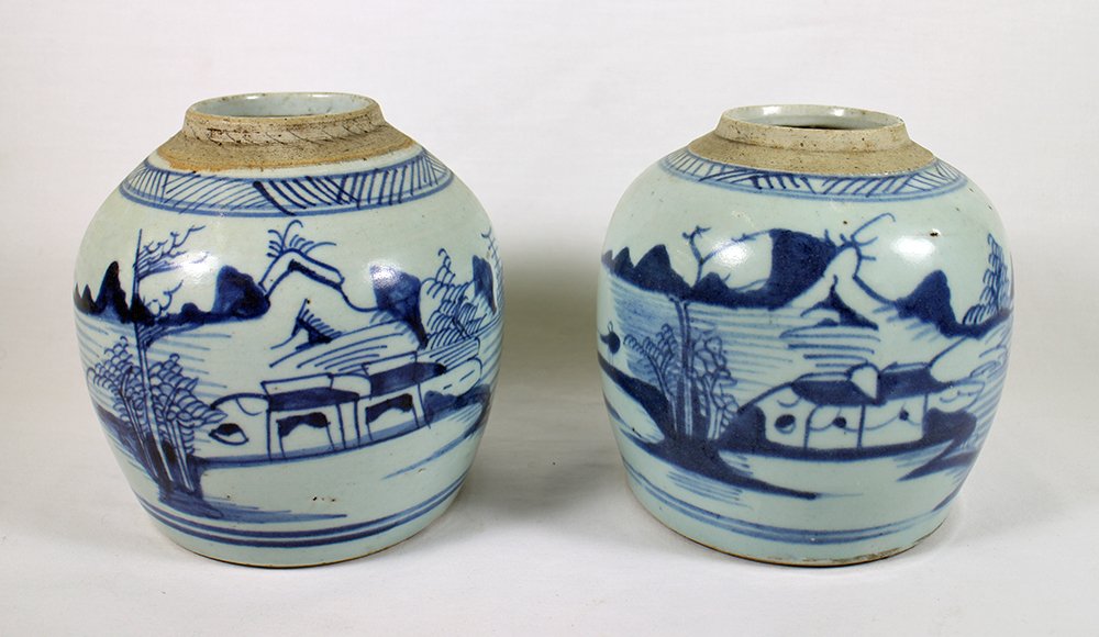 (2) 19TH CENTURY CHINESE GINGER JARS (1 of 5)
