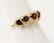 10K GARNET HEART RING - 2