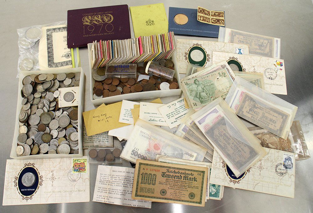 FOREIGN COINS & BILLS (1 of 4)