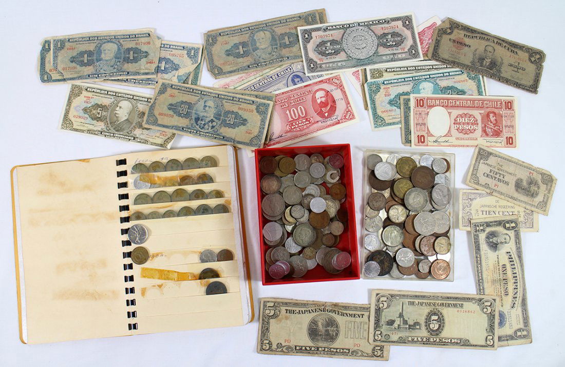 FOREIGN COINS & CURRENCY (1 of 3)