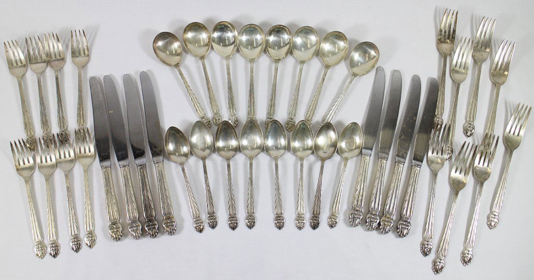 NATIONAL STERLING FLATWARE - SERVICE FOR 8 (1 of 4)