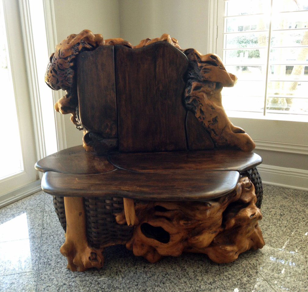 HANDCRAFTED WOOD CHAIR (1 of 1)