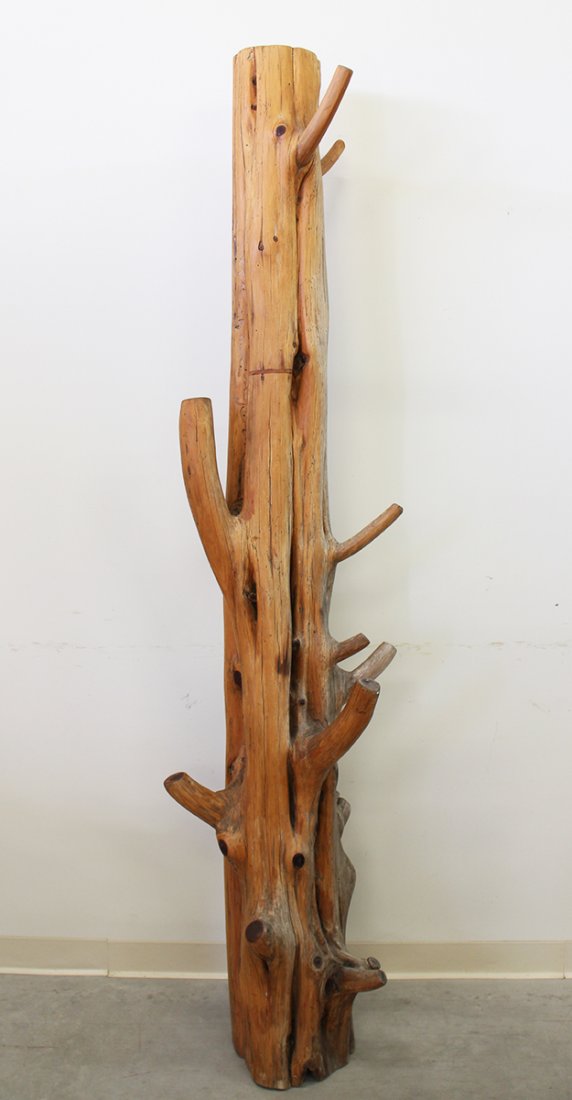 7' TALL CARVED TREE TRUNK (1 of 3)
