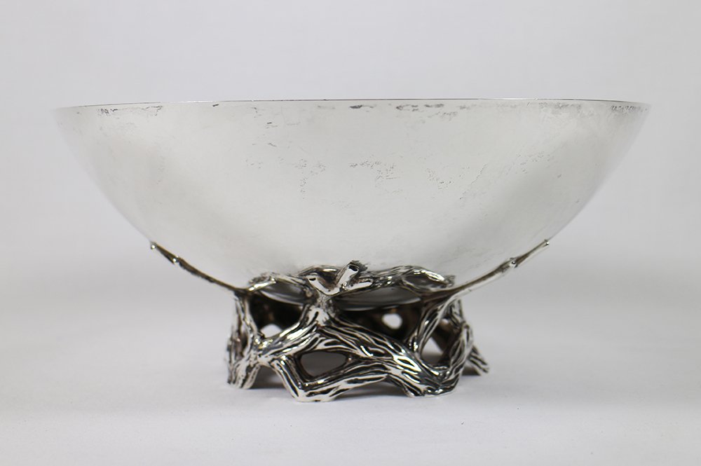 TIFFANY & CO MAKERS STERLING VINE BOWL (1 of 4)
