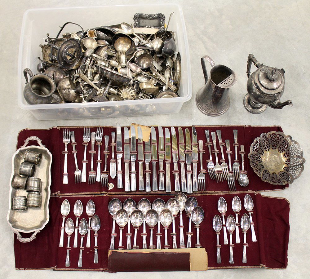 ANTIQUE SILVERPLATE COLLECTION (1 of 4)