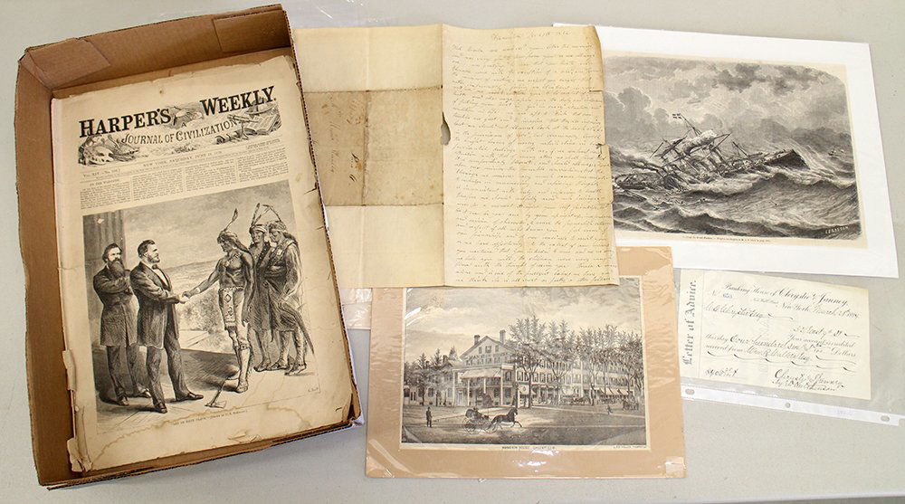 ANTIQUE DOCUMENTS & ETCHINGS (1 of 3)