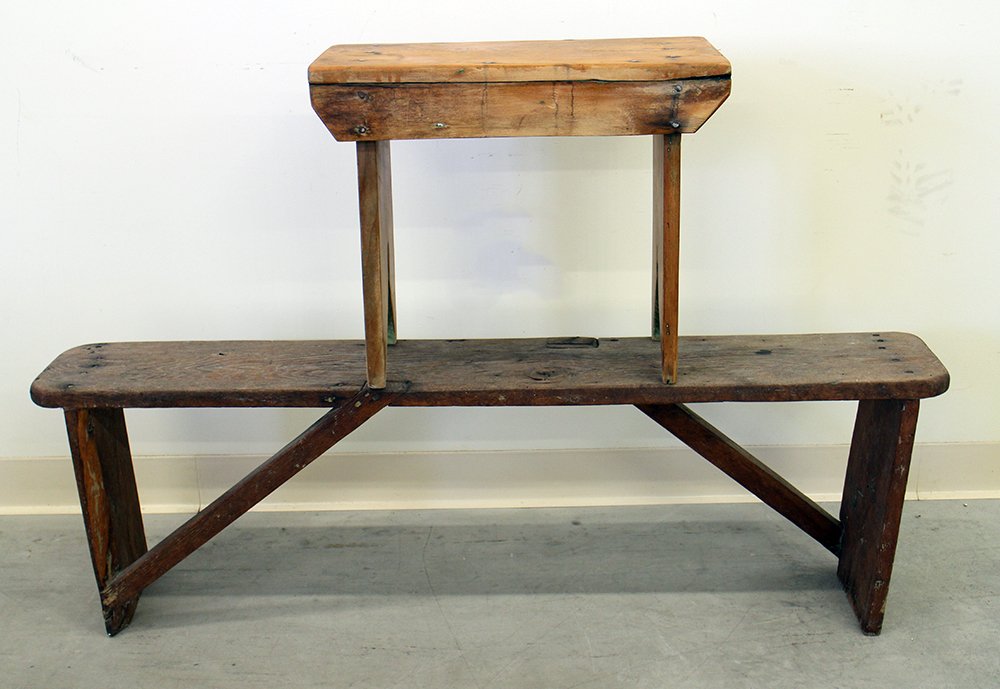 (2) ANTIQUE BENCHES (1 of 2)