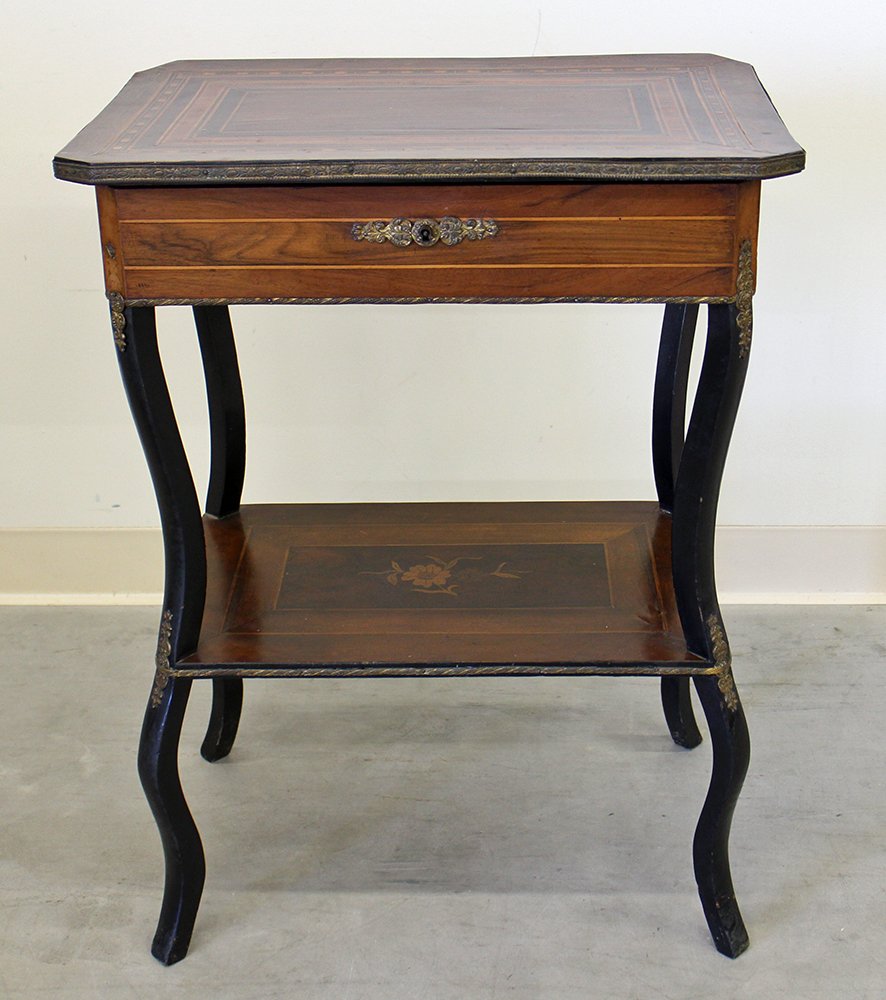 INLAID WOOD VANITY TABLE (1 of 5)