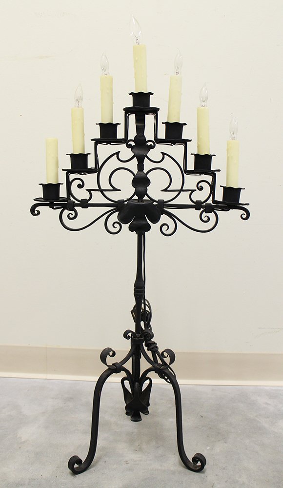 IRON CANDELABRA TABLE LAMP (1 of 1)