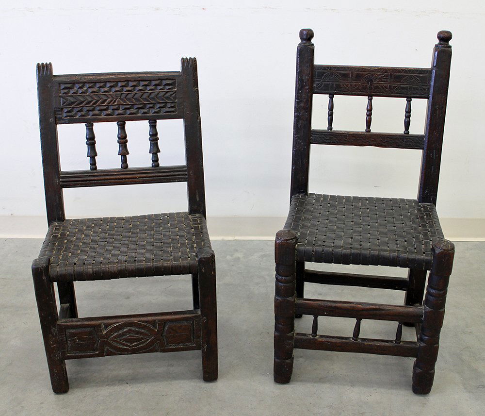 (2) JACOBEAN CHAIRS (1 of 4)