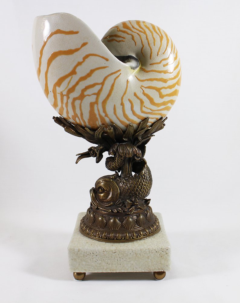 CASTILIAN NAUTILUS SHELL SCULPTURE (1 of 2)