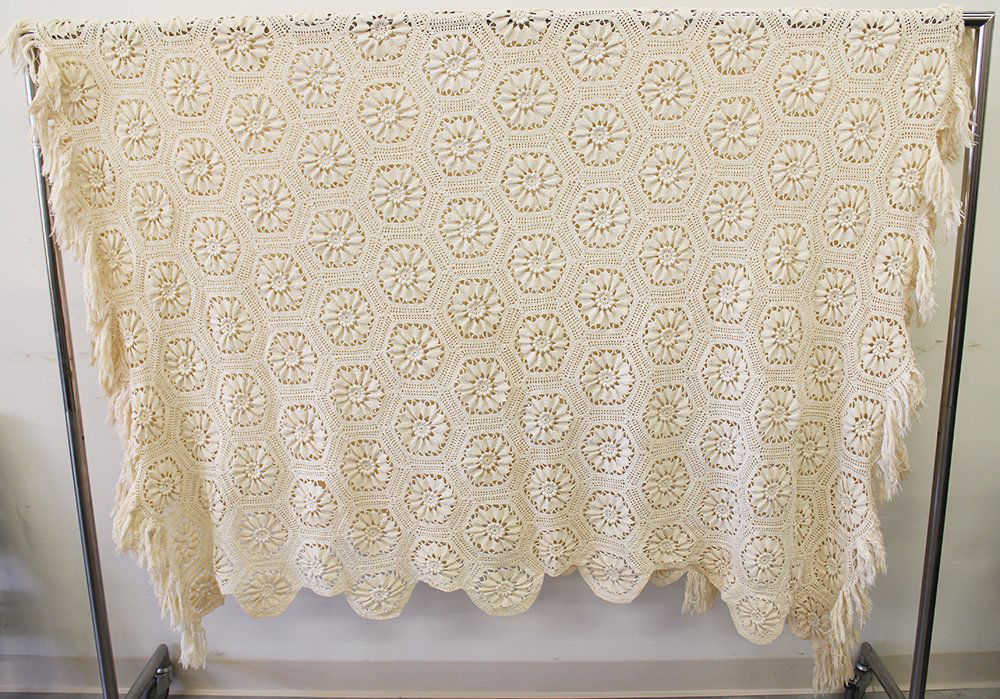 (2) VINTAGE CROCHETED BEDSPREADS (1 of 2)