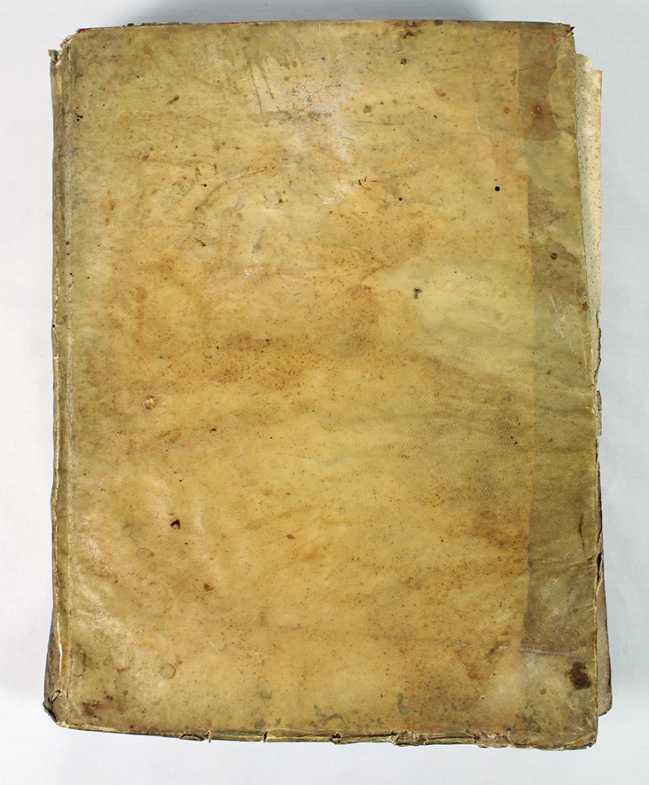 18TH CENTURY ASTRONOMY FORMULA BOOK: 18th Century book with astronomical formulas (celestial motions) and dates. Written in Latin. Book was given in 1888 to Isaac Bradford, a Massachusetts mathematician and politician who served as mayor