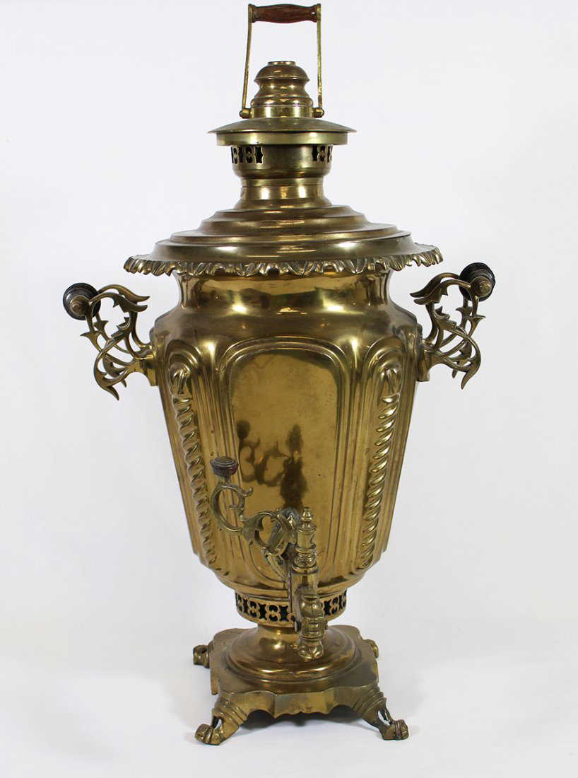 ANTIQUE RUSSIAN BRASS SAMOVAR