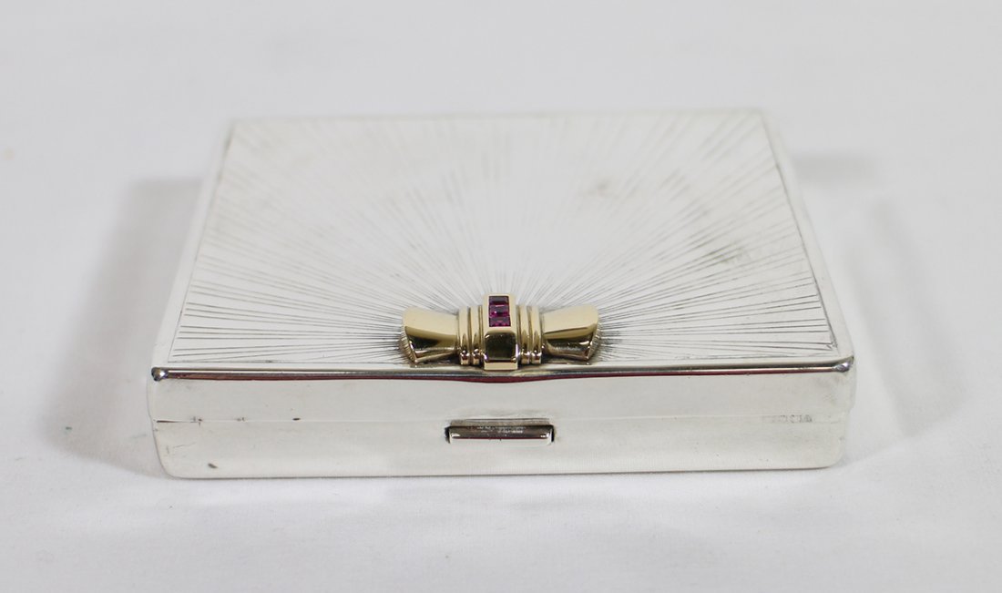 TIFFANY & CO. STERLING & GOLD COMPACT (1 of 6)
