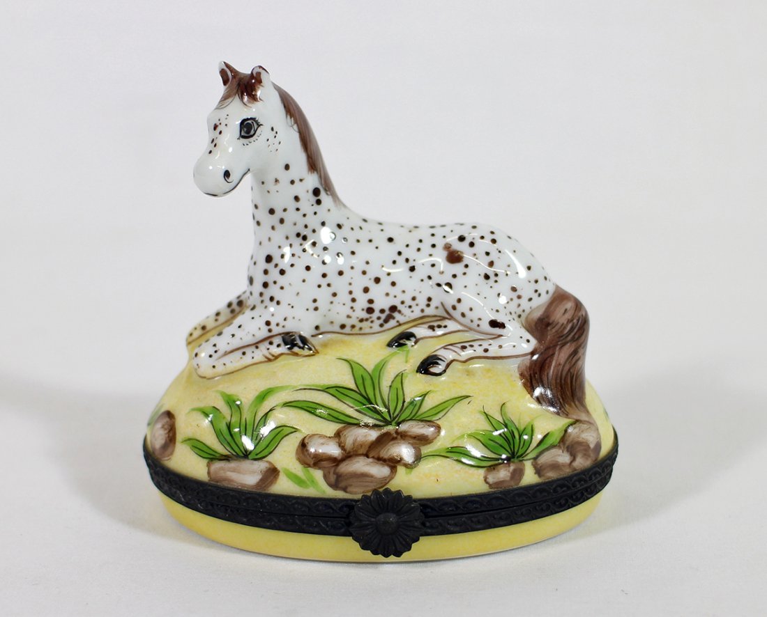 LIMOGES HORSE TRINKET BOX (1 of 3)