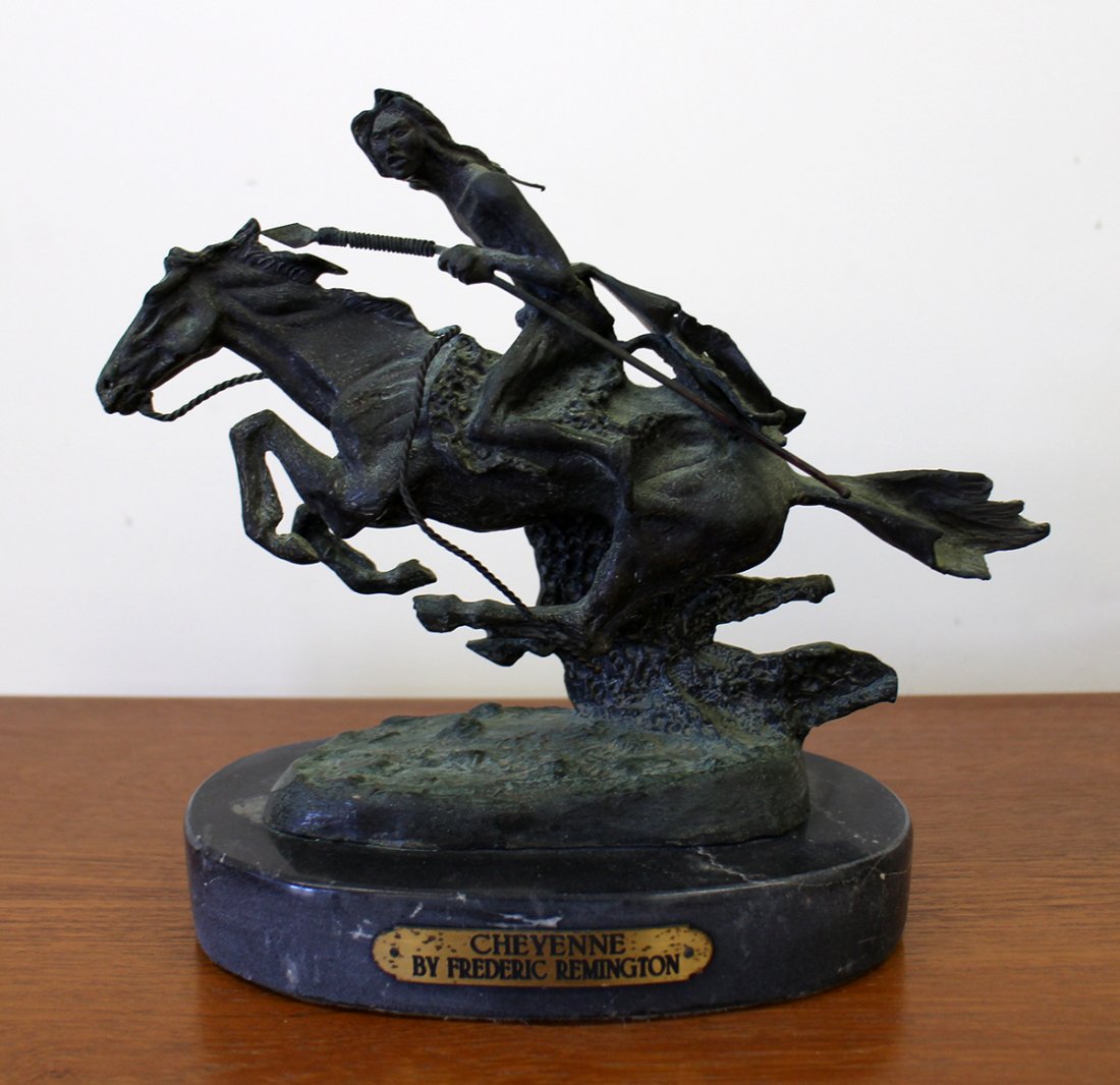 FREDERIC REMINGTON "CHEYENNE" BRONZE (1 of 2)
