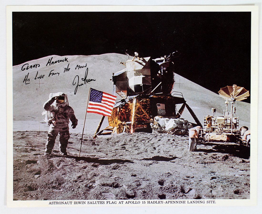 JIM IRWIN SIGNED NASA PHOTOGRAPH (1 of 2)