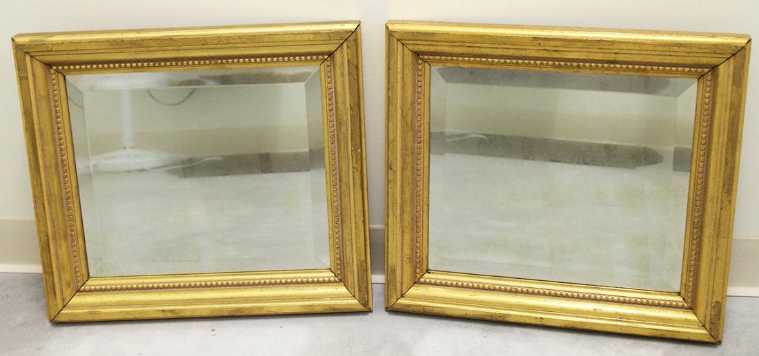 (2) ANTIQUE GOLD GILT MIRRORS (1 of 2)