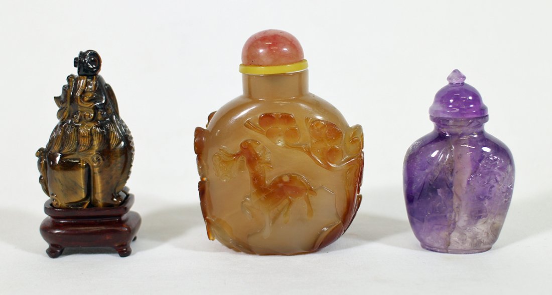 (3) CHINESE SNUFF BOTTLES (1 of 6)