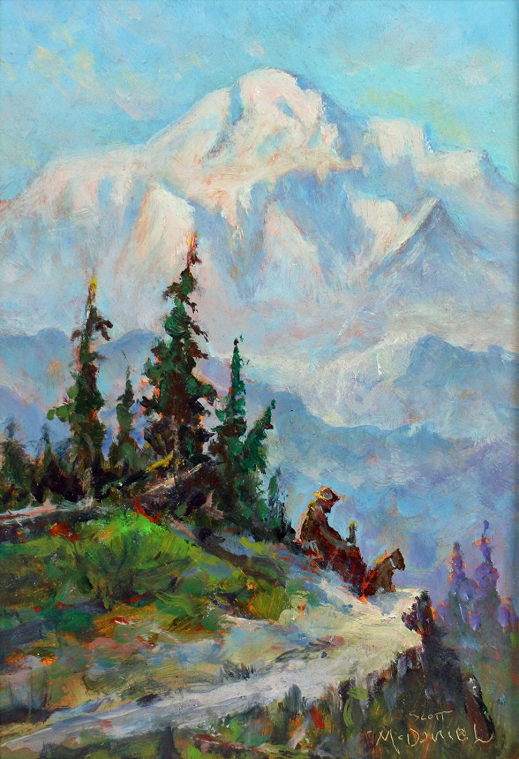 SCOTT MCDANIEL "THE VIEW" PAINTING (1 of 3)