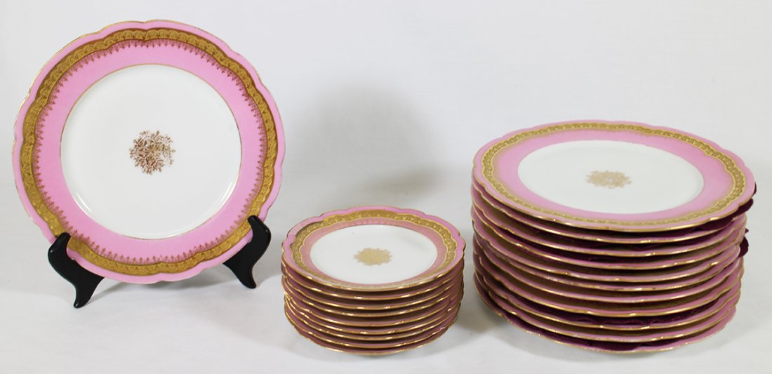 19TH CENT. JEAN POUYAT LIMOGES CHINA (1 of 3)