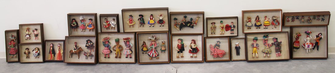 VINTAGE DOLLS IN SHADOWBOXES (1 of 4)