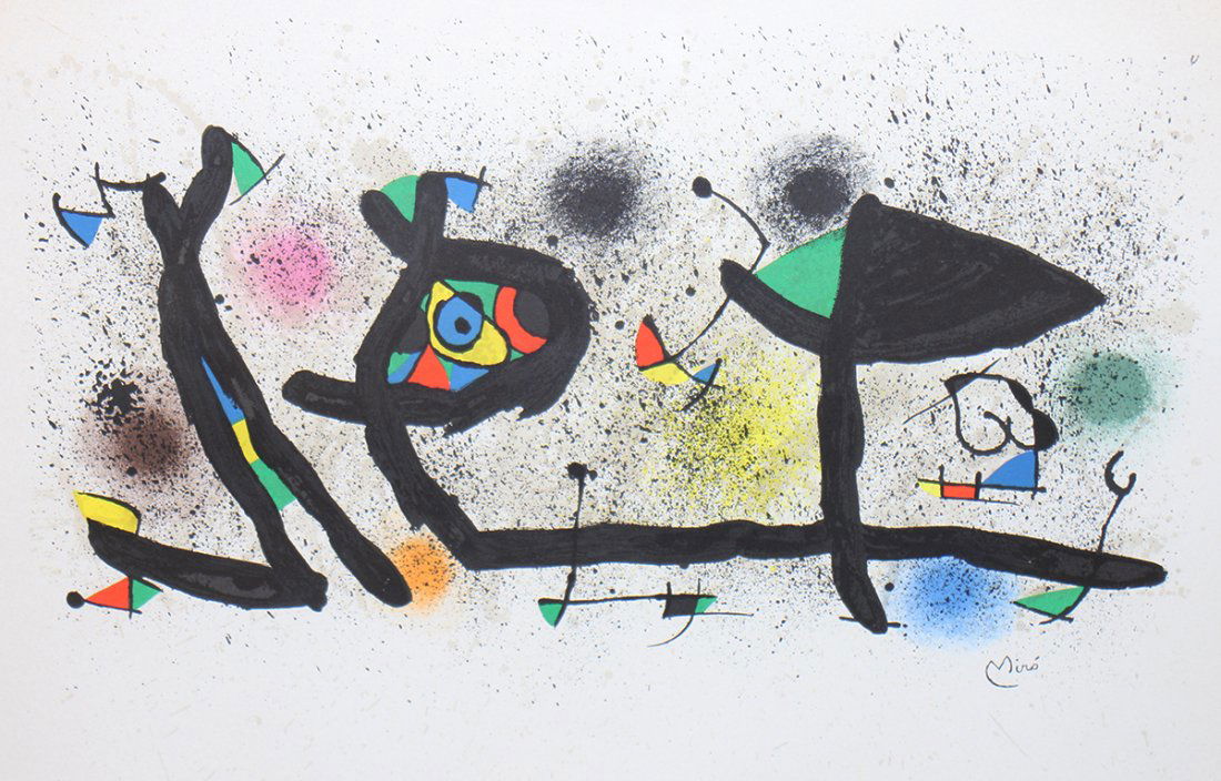 JOAN MIRO LITHOGRAPH (1 of 2)