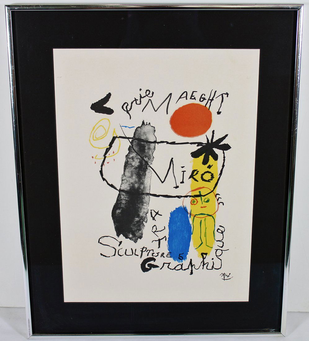 JOAN MIRO LITHOGRAPH (1 of 3)