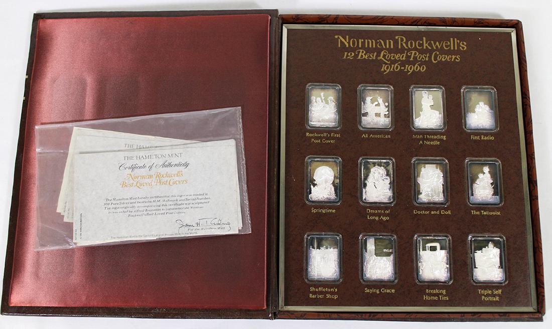 .999 SILVER NORMAN ROCKWELL INGOTS (1 of 4)