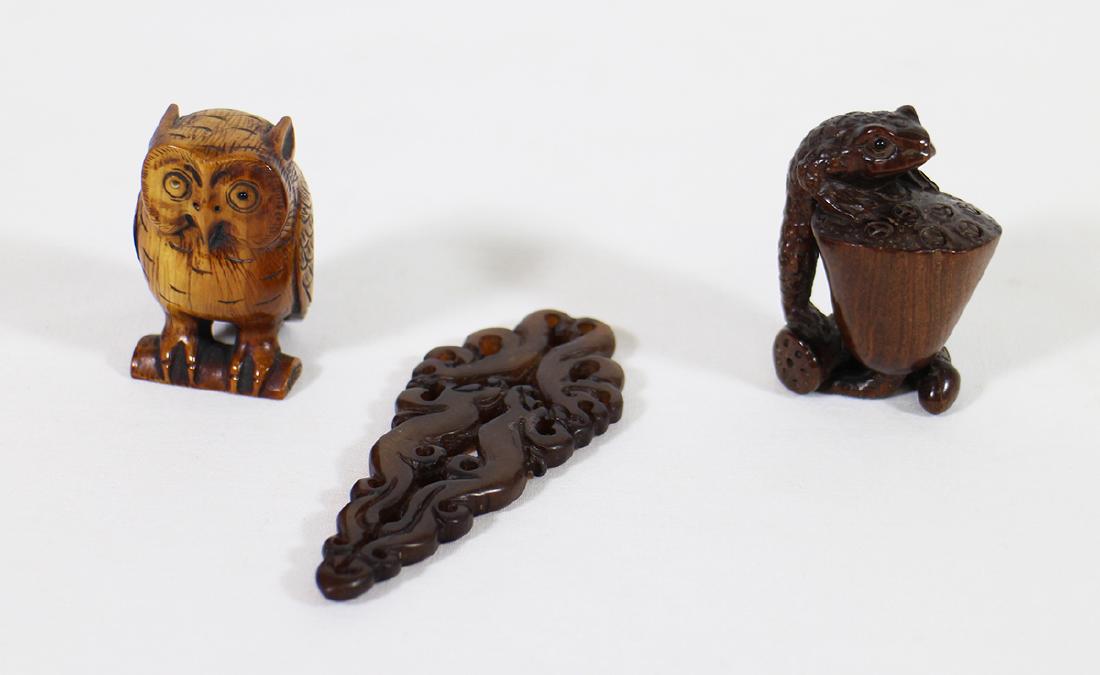 (2) NETSUKES & CHINESE CARVING (1 of 6)