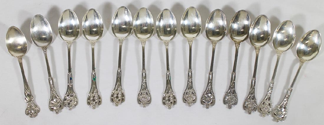 WATSON STERLING SILVER TEASPOONS (1 of 3)
