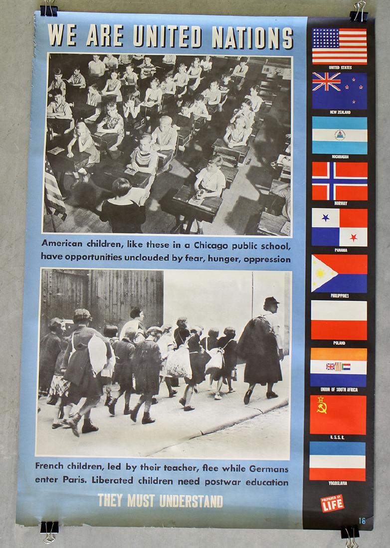 (16) WWII UNITED NATIONS VICTORY POSTERS (1 of 8)